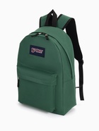 Рюкзак школьный на молнии, с карманом, однотонный, размер 30×14×41 см, насыщенно-зелёный - Фото 4