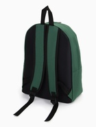 Рюкзак школьный на молнии, с карманом, однотонный, размер 30×14×41 см, насыщенно-зелёный - Фото 7