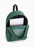 Рюкзак школьный на молнии, с карманом, однотонный, размер 30×14×41 см, насыщенно-зелёный - Фото 10