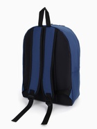 Рюкзак школьный на молнии, с карманом, однотонный, размер 30×14×41 см, синий - Фото 8