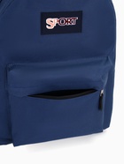 Рюкзак школьный на молнии, с карманом, однотонный, размер 30×14×41 см, синий - Фото 9