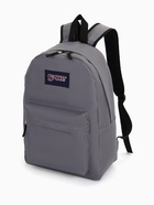 Рюкзак школьный на молнии, с карманом, однотонный, размер 30×14×41 см, серый - Фото 7