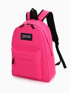 Рюкзак школьный на молнии, с карманом, однотонный, размер 30×14×41 см, фуксия - Фото 10