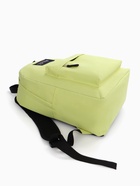 Рюкзак школьный на молнии, с карманом, однотонный, размер 30×14×41 см, лимонно-жёлтый - Фото 6