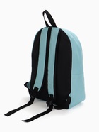 Рюкзак школьный на молнии, с карманом, однотонный, размер 30×14×41 см, светло-голубой - Фото 5