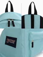 Рюкзак школьный на молнии, с карманом, однотонный, размер 30×14×41 см, светло-голубой - Фото 7