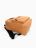 Рюкзак школьный на молнии, с карманом, однотонный, размер 30×14×41 см, оранжевый - Фото 8