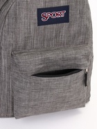 Рюкзак школьный на молнии, с карманом, однотонный, размер 30×14×41 см, графитовый - Фото 10