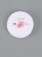 Лента атласная «С 8 Марта», 15 мм, 23±1 м, белая, золотая №001 - Фото 6