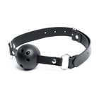 Кляп БДСМ, классический, регулируемый ремень, 620×45 мм, черный - Фото 3