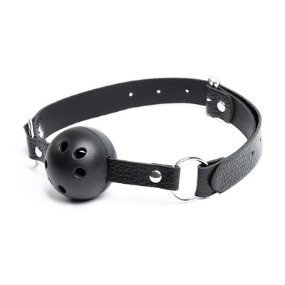 Кляп БДСМ, классический, регулируемый ремень, 620×45 мм, черный