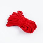 Эротический БДСМ набор, 8 предметов, металл, кожа, красный - Фото 3