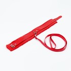 Эротический БДСМ набор, 8 предметов, металл, кожа, красный - Фото 5