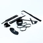 Эротический БДСМ набор, 8 предметов, металл, кожа, черный - Фото 2