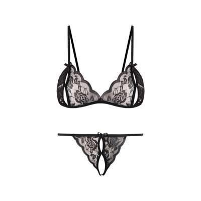 Комплект эротического белья, размер OS, черный