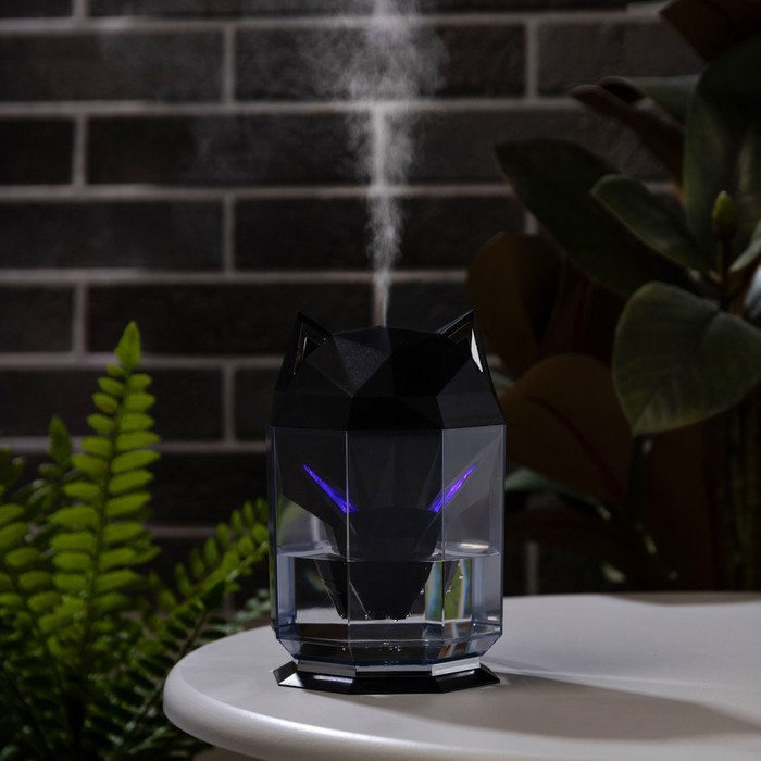 Увлажнитель воздуха Luazon HM-12 "Волк", ультразвуковой, 650 мл, 2 Вт, погружной, USB,черный - Фото 1