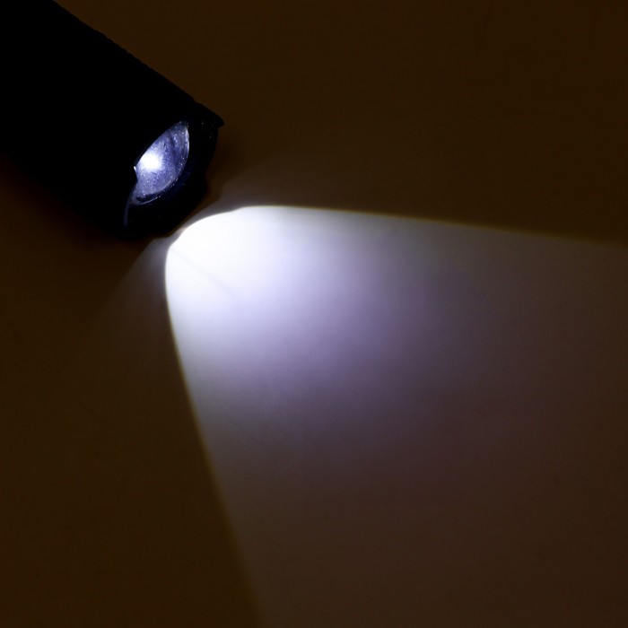Фонарь ручной, 3 Вт, 60 лм, LED, zoom, дальность луча 200 м, AA, - фото 1906481000