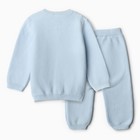 Костюм вязаный (джемпер, брюки), цвет голубой, рост 74 - фото 23521303