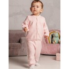 Костюм вязаный (джемпер, брюки), цвет бежевый, рост 80 - фото 23223474