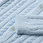 Комплект вязаный (джемпер, брюки, шапочка), цвет голубой, рост 62 см - фото 23223477