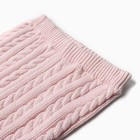 Комплект вязаный (джемпер, брюки, шапочка), цвет розовый, рост 62 см - Фото 7