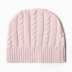 Комплект вязаный (джемпер, брюки, шапочка), цвет розовый, рост 62 см - Фото 9