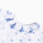 Рубашка крестильная детская, цвет голубой, рост 56 см - фото 24294424