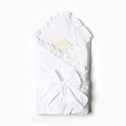 Конверт-одеяло с меховой вставкой, цвет белый, размер 100х100 см - фото 320716597