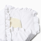 Конверт-одеяло с меховой вставкой, цвет белый, размер 100х100 см - Фото 2