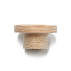 Ручка кнопка, 35 мм,  деревянная Y2, 1шт, Бук, 1шт - фото 23223547