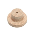 Ручка кнопка, 35 мм,  деревянная Y2, 1шт, Бук, 1шт - фото 23223548