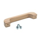 Ручка скоба 147 мм, мебельная деревянная Y1, Бук, 1шт - фото 24618420