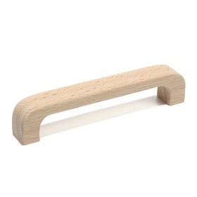 Ручка скоба 143 мм мебельная деревянная Y7, Бук, 1шт