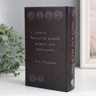 Шкатулка книга-сейф «Монеты России», дерево и искусственная кожа, с замком, 21×13×5 см 9710248 - фото 2515017