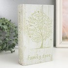 Сейф-книга дерево кожзам "Древо семьи" 21х13х5 см
