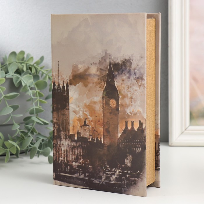 Сейф-книга дерево кожзам "Лондон" 21х13х5 см