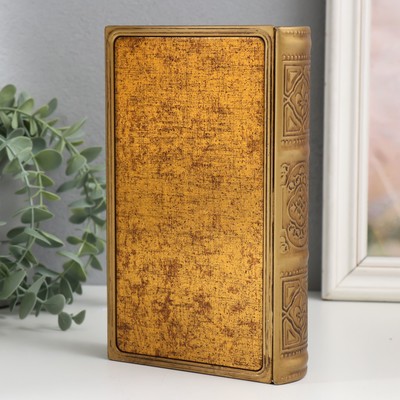 Шкатулка - книга «Старинная карта и часы», металл, искусственная кожа, 20×12×4 см