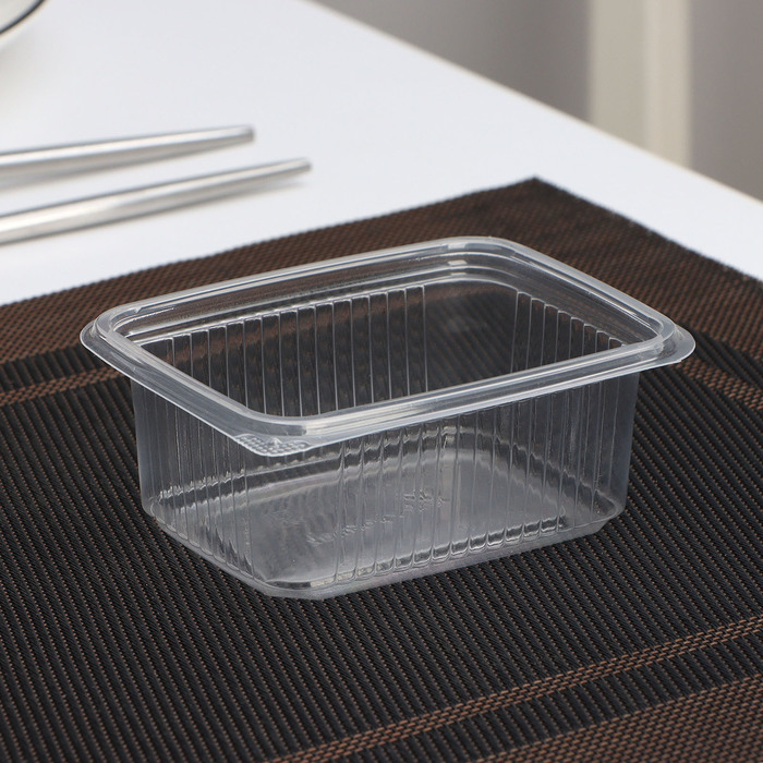 Контейнер одноразовый «Южуралпак», КР-12, пластик, 200 мл, 11.2×8.6×4.3 см, прозрачный - Фото 1