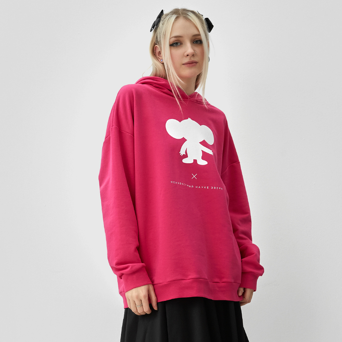 Толстовка женская KAFTAN Чебурашка размер 48-50, розовый