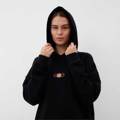 Толстовка KAFTAN «Чебурашка», размер 40-42, чёрная