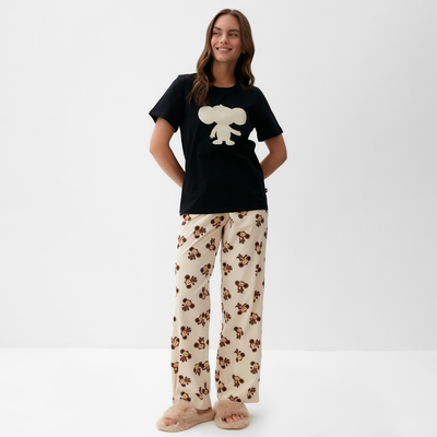 Пижама женская (футболка, брюки) KAFTAN «Чебурашка», размер 48-50