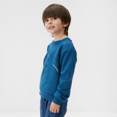 Свитшот для мальчика KAFTAN «Чебурашка», синий, размер 28 (86-92 см)