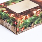 Коробка подарочная новогодняя складная «Огни», 10×8×3.5 см - Фото 3
