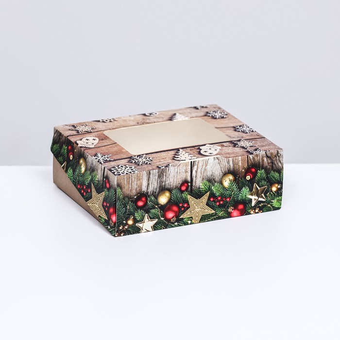 Коробка складная "Праздник", 10 х 8 х 3,5 см - Фото 1