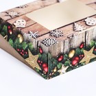 Коробка подарочная новогодняя складная «Праздник», 10×8×3.5 см - Фото 3