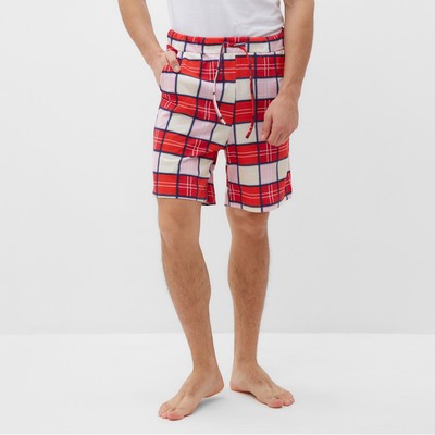 Шорты мужские KAFTAN «Клетка красная» размер 50