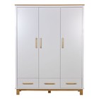 Шкаф трехсекционный Polini kids Simple 3415, с ящиками, цвет белый-натуральный - фото 123140755