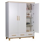 Шкаф трехсекционный Polini kids Simple 3415, с ящиками, цвет белый-натуральный - фото 123140765