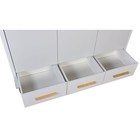 Шкаф трехсекционный Polini kids Simple 3415, с ящиками, цвет белый-натуральный - фото 123140768