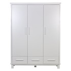 Шкаф трехсекционный Polini kids Simple 3415, с ящиками, цвет белый 10202665 - фото 319812044